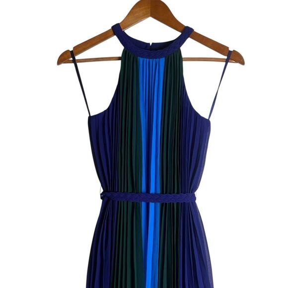 NWT! WHBM colourblock braided halter‎ dress. Size xxs - Picture 2 of 9